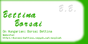 bettina borsai business card